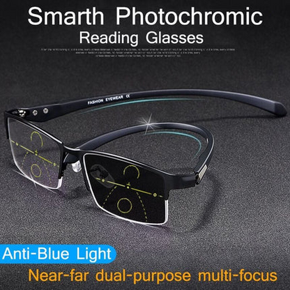 ✨Sapphire high hardness✨Anti blue progressive Far And Near Dual-Use  Presbyopic Glasses