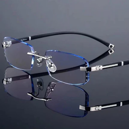✨Sapphire high hardness✨Anti blue progressive Far And Near Dual-Use  Presbyopic Glasses