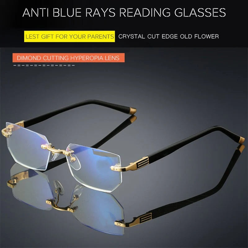 ✨Sapphire high hardness✨Anti blue progressive Far And Near Dual-Use  Presbyopic Glasses