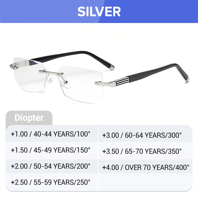 ✨Sapphire high hardness✨Anti blue progressive Far And Near Dual-Use  Presbyopic Glasses