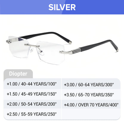✨Sapphire high hardness✨Anti blue progressive Far And Near Dual-Use  Presbyopic Glasses