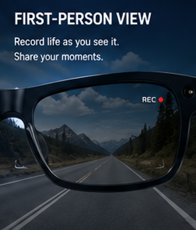 Pryxo™- Smart Glasses-Speak naturally in 100+ languages without taking out your phone.