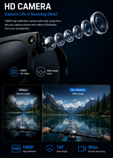 Pryxo™- Smart Glasses-Speak naturally in 100+ languages without taking out your phone.
