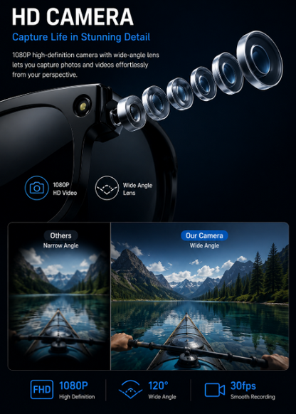 Pryxo™- Smart Glasses-Speak naturally in 100+ languages without taking out your phone.