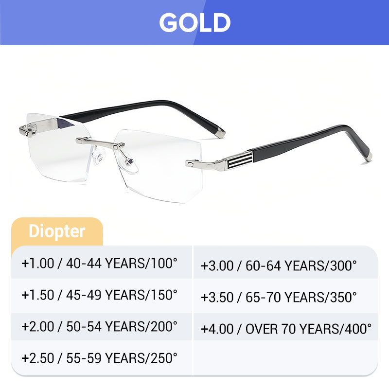 ✨Sapphire high hardness✨Anti blue progressive Far And Near Dual-Use  Presbyopic Glasses