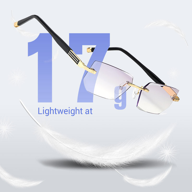 ✨Sapphire high hardness✨Anti blue progressive Far And Near Dual-Use  Presbyopic Glasses