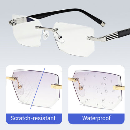 ✨Sapphire high hardness✨Anti blue progressive Far And Near Dual-Use  Presbyopic Glasses