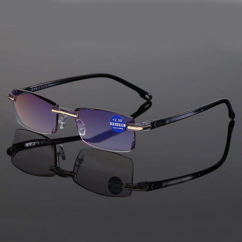 ✨Sapphire high hardness✨Anti blue progressive Far And Near Dual-Use  Presbyopic Glasses