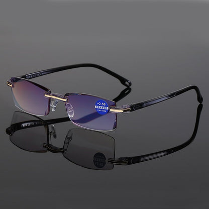 ✨Sapphire high hardness✨Anti blue progressive Far And Near Dual-Use  Presbyopic Glasses